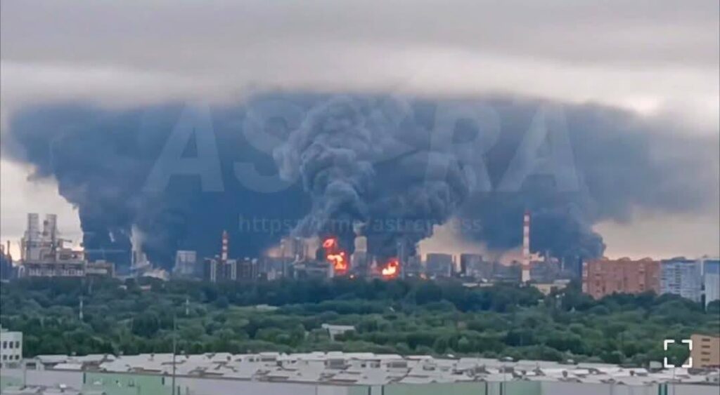 Image for Moscow is burning! A fascinating picture!